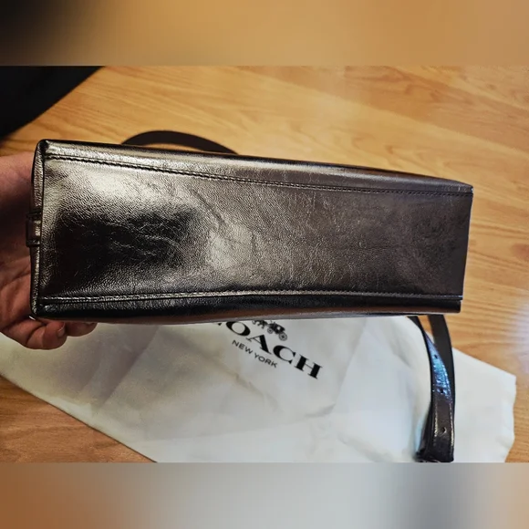 Coach Juliet Metallic Silver Bag - Picture 13 of 16